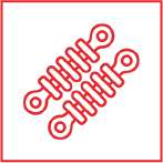 Shock absorber replacement service icon